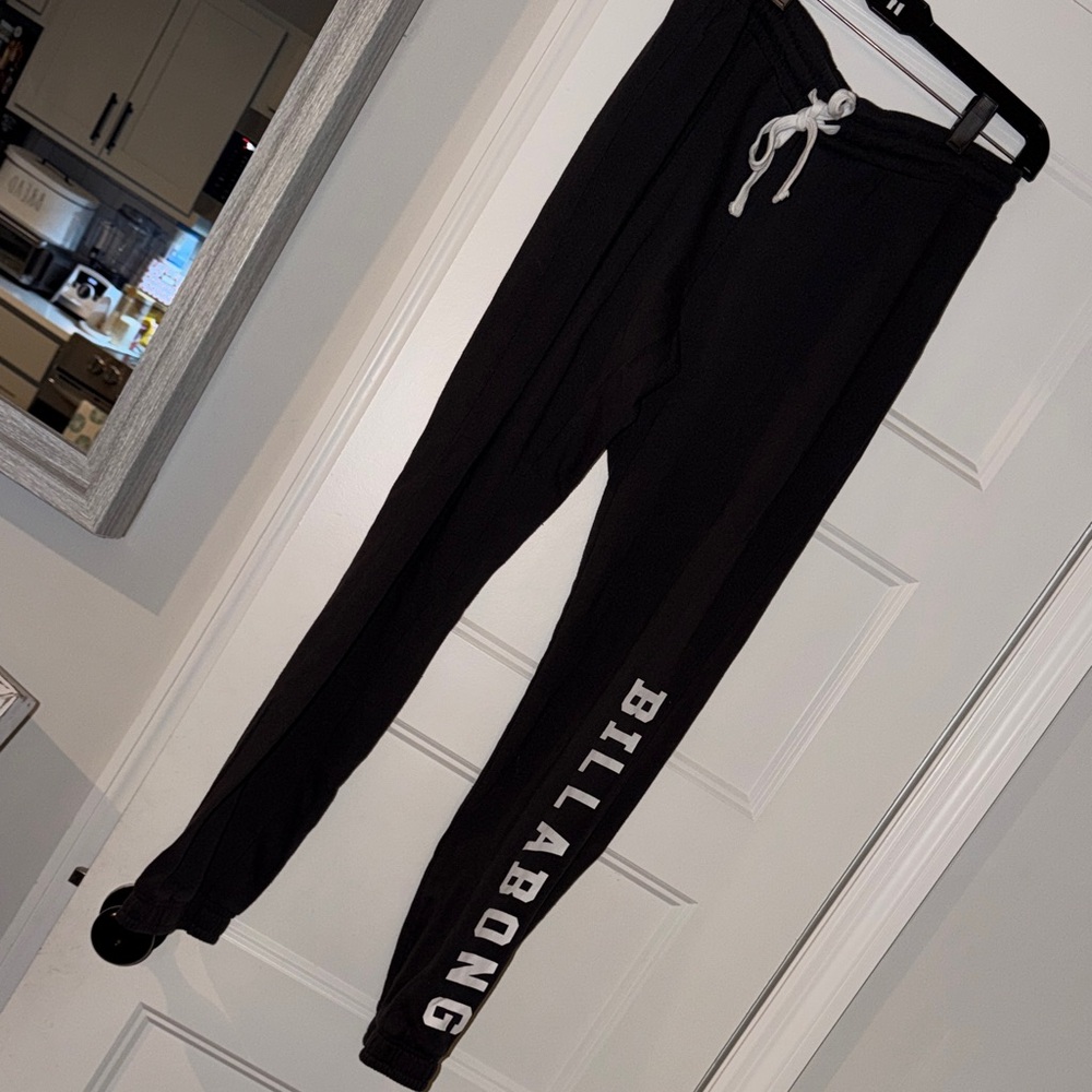 Billabong Black Sweatpants with Logo